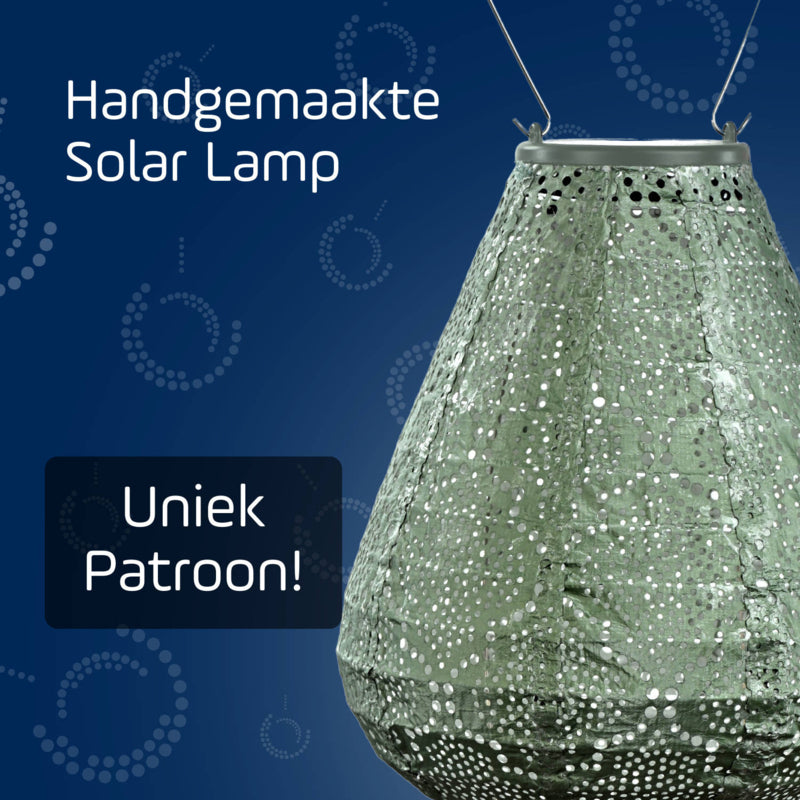 Solar Lampion Tulip - Bazaar Sage Green - 20 cm