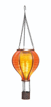 Ballon Solaire 12 LED Effet Flamme – Jaune/Orange 36 cm