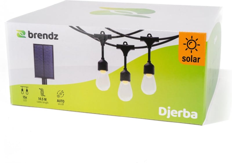 Solar Lichtsnoer Djerba – 15 LED’s