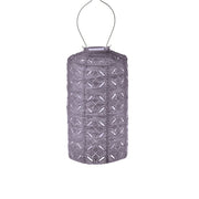 Lampion Solaire Cylindrique - Mandela Mauve Violet - 18 cm