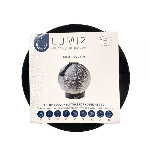 Support de table Ring Large Noir - Lumiz