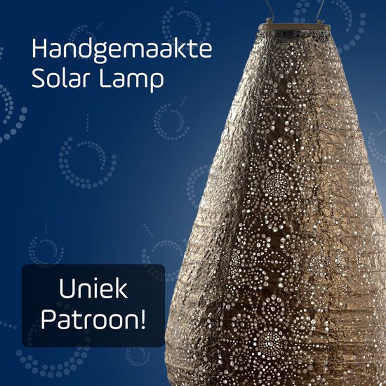 Solar Lampion Drop - Fiore Gold - 28 cm